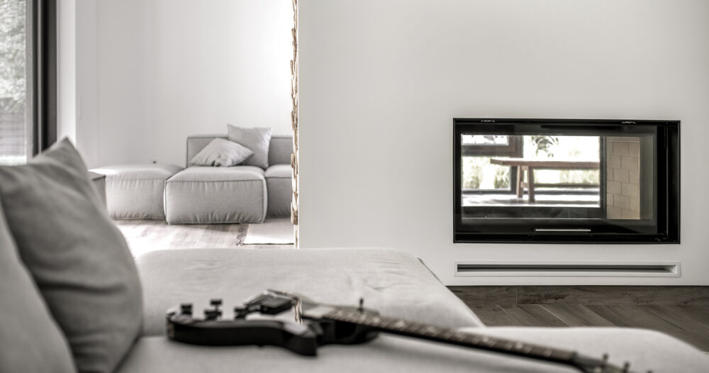 Living room in light colors