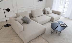 What types of sofas are there: configuration, fillers, upholstery materials